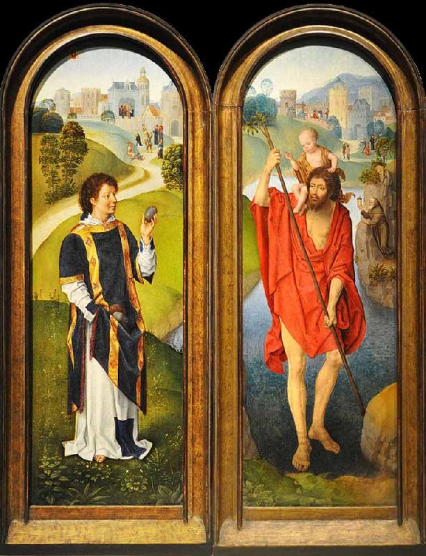 Hans Memling Sant Esteve i Sant Cristofor France oil painting art